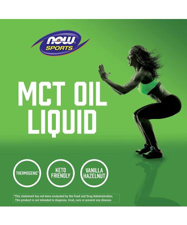 Now Foods Sports MCT Oil Vanilla Hazelnut - 16 fl oz (473 ml) | Energy & Performance - Buy Online on GoSupps.com