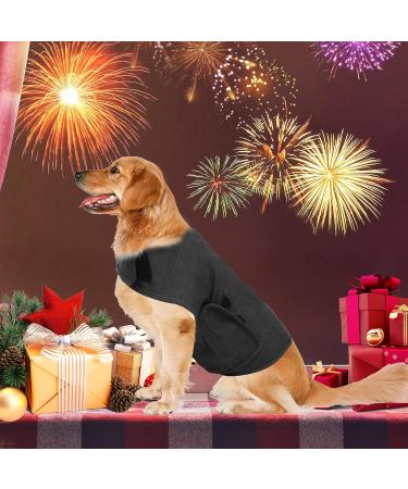 Kelivol Fear Coat for Dogs - Anxiety Relief Jacket Comfort Vest for Fireworks & Thunderstorms (L Dark Gray) | Soothing Light-Changing Design - Buy Online on GoSupps.com