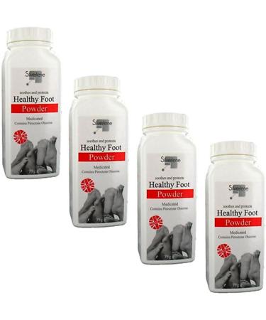 4x Athletes Healthy Foot Powder 75g - Medicated Anti Fungal Treatment - Buy Online on GoSupps.com