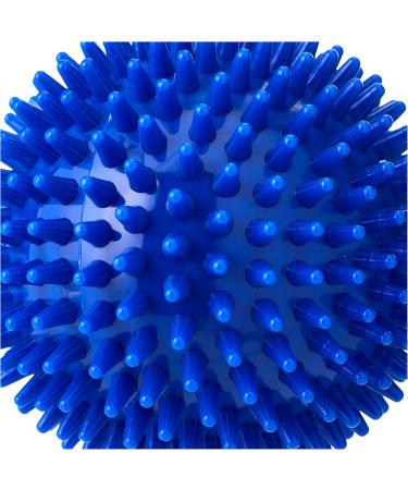 Spiky Massage Ball 10cm - Blue | Relieve Tension Stimulate Circulation Ideal for Sore Muscles & Joints | VAT Relief Eligible UK - Buy Online on GoSupps.com