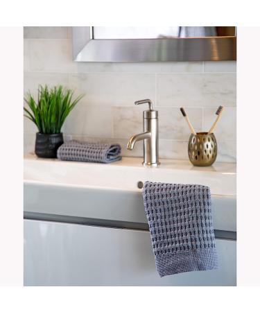 GILDEN TREE Waffle Towel Set - Quick Dry Thin Exfoliating Washcloths for Face & Body - Modern Slate - Buy Online on GoSupps.com