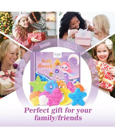 10Pcs Natural Handmade Bath Bomb Set with Essential Oils - Perfect Gift for Women, Mum, and Girls - Buy Online on GoSupps.com