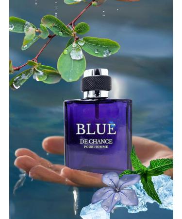 BLUE DE CHANCE POUR HOMME EAU DE TOILETTE 3.4 FL. Oz Woody Aromatic fragrance for Men. - Buy Online on GoSupps.com