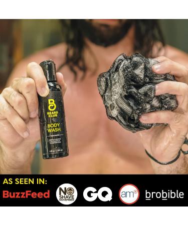 Beard Club Premium Exfoliating Loofah Sponge for Men and Women - Large Shower Body Scrubber for Luxurious Skin Care - Durable Bath Pouf in Stylish Design - Buy Online on GoSupps.com