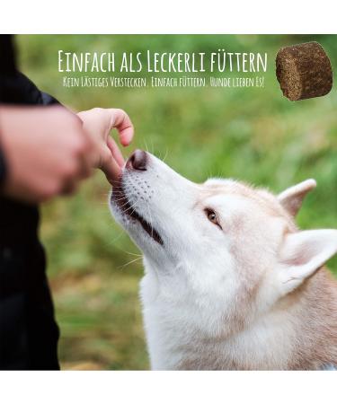 Sniffing Fans Inner Peace: Calming Dietary Supplements for Dogs | Anti-Stress & Serenity 150g (Approx. 180 Pieces) - Buy Online on GoSupps.com