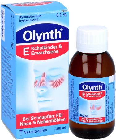 Olynth 0.1% Nasal Drops - Decongestant Cold Solution for Adults & Children (6+) | 100 ml | Fast Shipping Worldwide - Buy Online on GoSupps.com