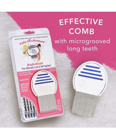 Fairy LiceMothers MagicWand Metal Lice Comb - Specially Designed for Head Lice Removal on Thick and Thin Hair - Buy Online on GoSupps.com