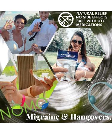 NoMo Migraine Band - Instant Migraine Relief with Peppermint Essential Oils and Acupressure - Buy Online on GoSupps.com