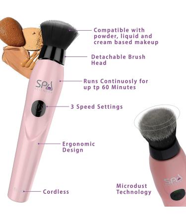 Spa Sciences ECHO Makeup Brush for Flawless Blending & Contouring - 3 Speeds, Rechargeable - Buy Online on GoSupps.com