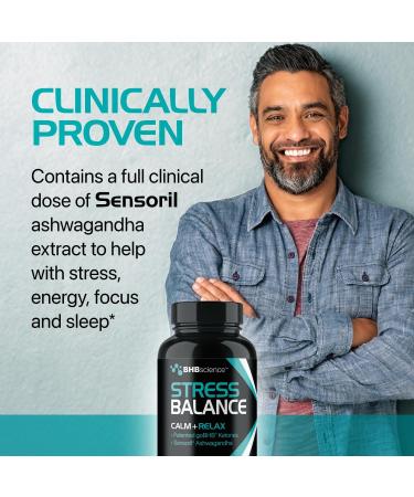 Calming Cortisol Supplement for Women & Men - Clinically Validated Sensoril Ashwagandha and goBHB Mood Support Supplement for Balanced Energy & Focus and Cortisol Support - 3rd Party Lab Tested - Buy Online on GoSupps.com