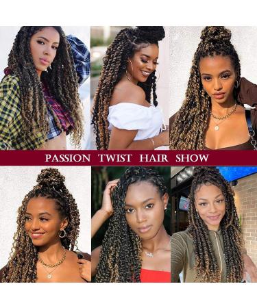 Passion Twist Hair 18 Inch Water Wave Crochet Braiding Extensions - 8 Packs for Black Women (1B/27) - Buy Online on GoSupps.com