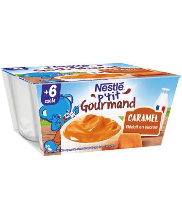 Nestlé Bébé P'tit Gourmand Caramel Dairy Milk from 6 Months 4 x 100 g (4 Dairy)