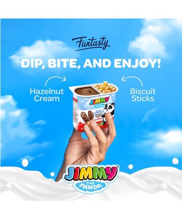 Jimmy The Panda Chocolate Hazelnut Spread with Biscuit Sticks 1.8oz Snack Pack - 24 Count - Buy Online on GoSupps.com