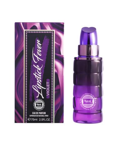Hybrid & Company Women Lipstick Fever Violet Eau De Parfum Vaporisateur Natural Spray 2.5 Fl Oz Lipstick Fever Violet 2.5 Fl Oz (Pack of 1)