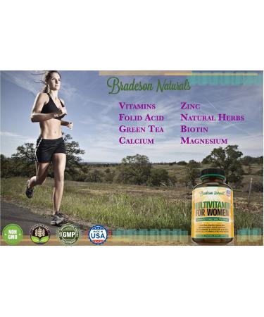 Women's Multivitamin Supplement with Vitamins A,C,D,E & B Complex | Immune & Female Support + Antioxidant & Natural Energizers | Non-GMO & Gluten Free | Made in USA - 60 Caps - Buy Online on GoSupps.com