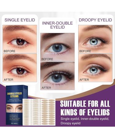 Invisible Double Eyelid Lifter Strips | Waterproof Eyelid Tape with Fork Rods & Tweezers - Buy Online on GoSupps.com