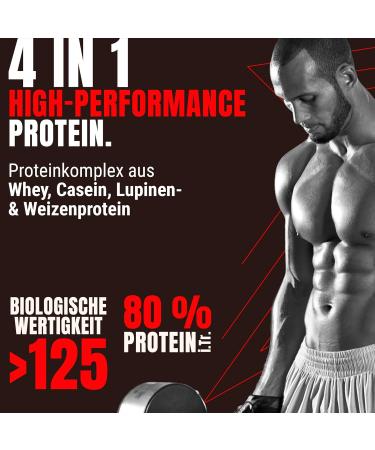 Powerstar Super Hi Pro 128 | Multi-Component Protein Powder 5x1000g | 80% Protein | Peach Passion Fruit Flavor | Muscle Building & Weight Loss Supplement - Buy Online on GoSupps.com