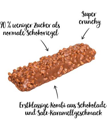  nu3 nu3 Fit Protein Bar Salted Caramel 12 x 55g - high in protein with 18.2g of protein per bar - no palm oil or aspartame - only 2.4g of sugar per bar - with milk protein - Buy Online on GoSupps.com