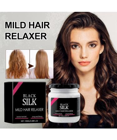 100ml Black Silk Mild Hair Relaxer Smoothing Conditioner Hair Relaxer Mild Instant Hair Straightening for All Hair Hair Straightening Protector & Detangler 3 in 1 Black Silk Hair Relaxer Mild - Buy Online on GoSupps.com