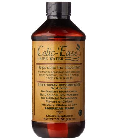 Colic-Ease Gripe Water, Colic Relief for Newborns, Baby Essentials, Newborn Essentials, Gas Relief, Calm Upset Stomach, Acid Reflux, Hiccups - 7 OZ