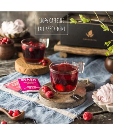 Stash Herbal Tea Sampler Gift Set - 60 Count Variety Pack with 20 Flavors - Caffeine-Free and Naturally Delicious - Perfect Holiday Gift for Women and Men - Buy Online on GoSupps.com