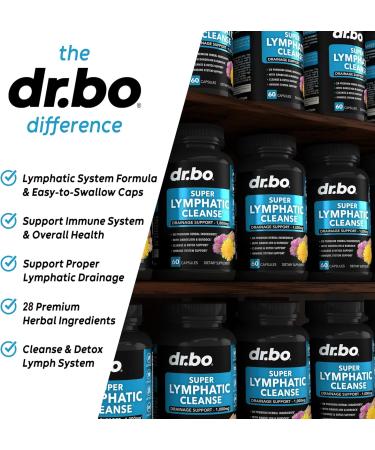 Lymphatic Drainage Supplements - Herbal Cleanse Pills with Echinacea Ginger & More for Lymph Node Detox | International Shipping - Buy Online on GoSupps.com