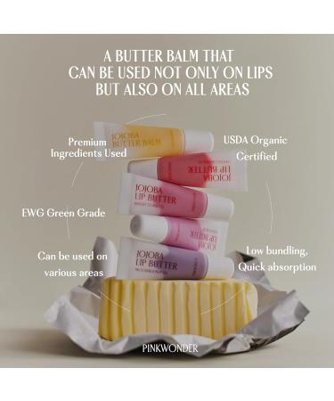 Jojoba Lip Butter Bright Coral 02 - Nourishing & Hydrating Lip Care | International Shipping Available - Buy Online on GoSupps.com