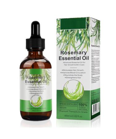 Rosemary oil for scalp and hair natural rosemary oil hair stimulates hair growth essential rosemary oil for hair rosemary oil for scalp 60ml