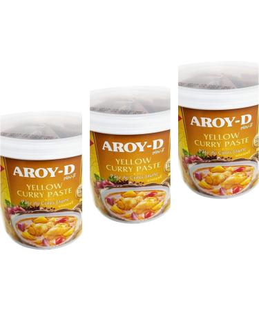 AROY-D YELLOW CURRY PASTE PACK OF 3 (3X 400g) - Buy Online on GoSupps.com
