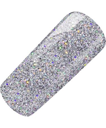 Nailart Laser Holo Powder - Silver | Holographic Nail Design Effect | International Shipping - Buy Online on GoSupps.com