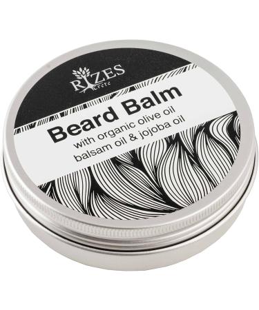 Original Rizes Beard Balm - Natural & Vegan Beard Care with Shea Butter Jojoba Oil & Organic Olive Oil for Healthy Beards - Buy Online on GoSupps.com