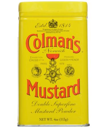 Colman's Dry Mustard 4 oz Mustard 4 Ounce (Pack of 1)