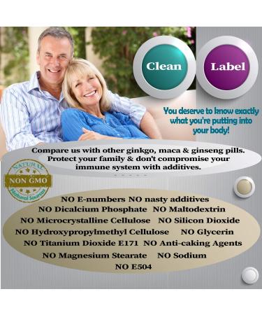 360 Capsules Maca Root & Korean Red Ginseng Complex with Ginkgo Biloba - 4256mg Vegan Formula with Zinc, Vitamins D3, E, B5, B6, B12, A, K, Folic Acid & Selenium for Immune Support & Hormonal Balance - Buy Online on GoSupps.com