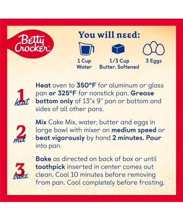 Betty Crocker Super Moist Butter Recipe Yellow Cake Mix 376g (13.25oz) - Buy Online on GoSupps.com