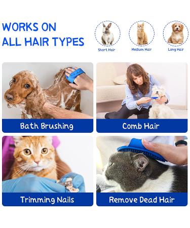 Hzran 6 Pieces Rabbit Grooming Kit - Pet Hair Remover, Brush, Nail Clippers, Trimmers, Comb Set for Rabbit, Hamster, Guinea Pig - Bath and Shampoo Brush Included - Buy Online on GoSupps.com
