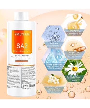 Solution Aqua Peeling pour appareil facial solution SA2 pour appareil facial hydrog ne et oxyg ne professionnel s rums nettoyants en profondeur pour peaux grasses (400 ml/3 pi ces) - Buy Online on GoSupps.com