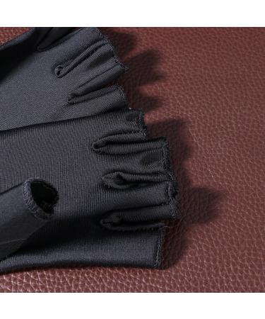Lurrose UV Shield Gloves - 5 Pairs Black Nail Art Manicure Protective Gloves for LED UV Gel Nail Dryer - Buy Online on GoSupps.com