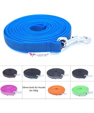 Twinkys Dog Style Tow Leash - 40m Blue 20mm Wide For Dogs Up to 50kg - Made in Germany - Buy Online on GoSupps.com