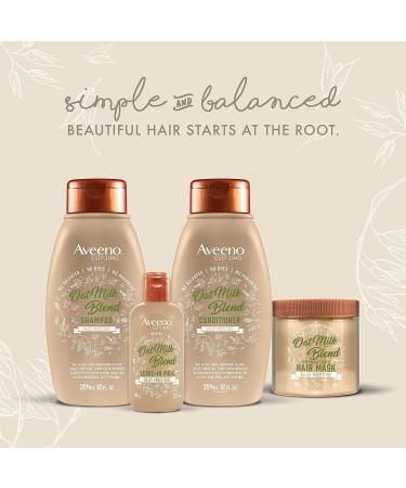 Aveeno Farm-Fresh Oat Milk Overnight Hair Mask - Hydrating Treatment for Dry, Damaged Hair - Color-Safe & Sulfate/Paraben-Free - Buy Online on GoSupps.com