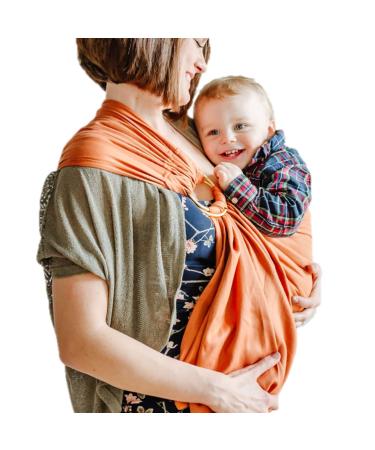 Shabany Ring Sling - 100% Organic Cotton - Baby Carrier for Newborn and Toddler up to 33Ib (red)