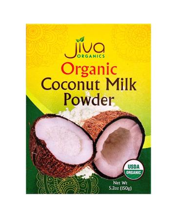 Jiva Organics Coconut Milk Powder 5.2 oz - 100% Organic, Dairy-Free Creamy Alternative - Buy Online on GoSupps.com