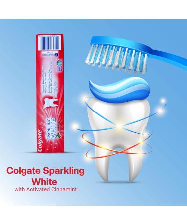 Colgate Cinnamint Fluoride Toothpaste with Cinnamon and Natural Mint Flavor Deep Tooth and Gum Cleaning Gel with Gentle Whitening Fights Cavities and Plaque Kids and Adults 5 Pack - Buy Online on GoSupps.com