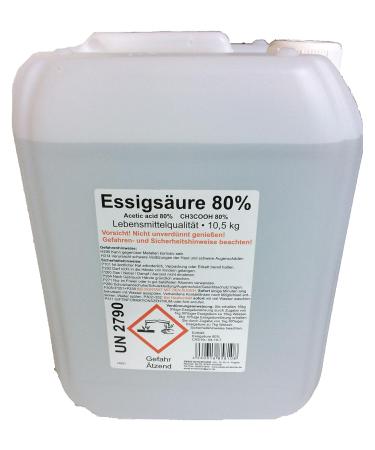Schleicher's 10 kg Acetic Acid 80% Food Grade E 2 60 - Buy with Outlet Tap | Fast International Shipping - Buy Online on GoSupps.com