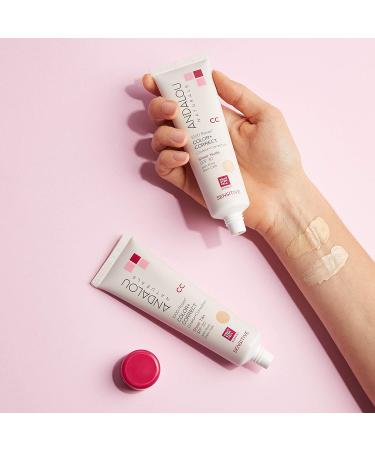 Andalou Naturals CC 1000 Roses Color Correct Sensitive SPF 30 - Sheer Tan 2 fl oz | Hydrating, Natural Skincare - Buy Online on GoSupps.com