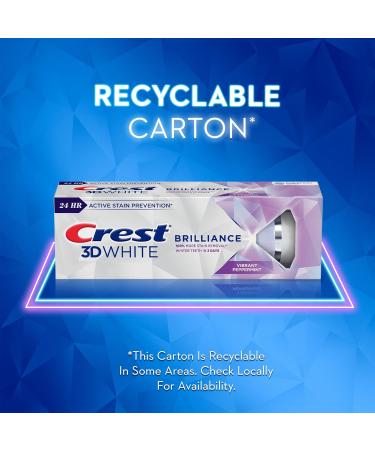 Crest 3D White Brilliance Toothpaste Vibrant Peppermint 85 ml 85 ml (Pack of 1) - Buy Online on GoSupps.com