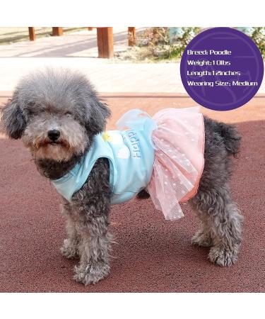 Cute Cartoon Bunny Eggs Dog Easter Dress for Small Dogs - Happy Easter Outfit - Buy Online on GoSupps.com