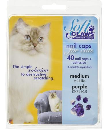 SOFTCLAWS Cat Claw Protectors - Medium Violet | Safe Comfortable & International Shipping - Buy Online on GoSupps.com