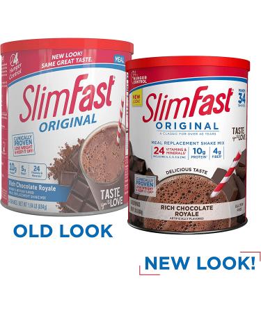 Buy SlimFast Original Rich Chocolate Meal Replacement Shake Mix - 34 Servings - Buy Online on GoSupps.com