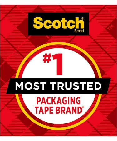 Scotch Sure Start Shipping Packaging Tape  1.88"x 22.2 yd  Designed for Packing  Shipping and Mailing  Quiet Unwind  No Splitting or Tearing  1.5" Core  Clear  6 Dispensered Rolls (145-6) - Buy Online on GoSupps.com