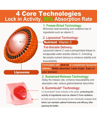 LILICARE Liposomal L-Theanine Gummies 500mg & Vitamin C 1000mg Gummies - Buy Online on GoSupps.com